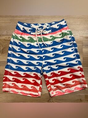 GAP Kids multicolored waves Swim Shorts